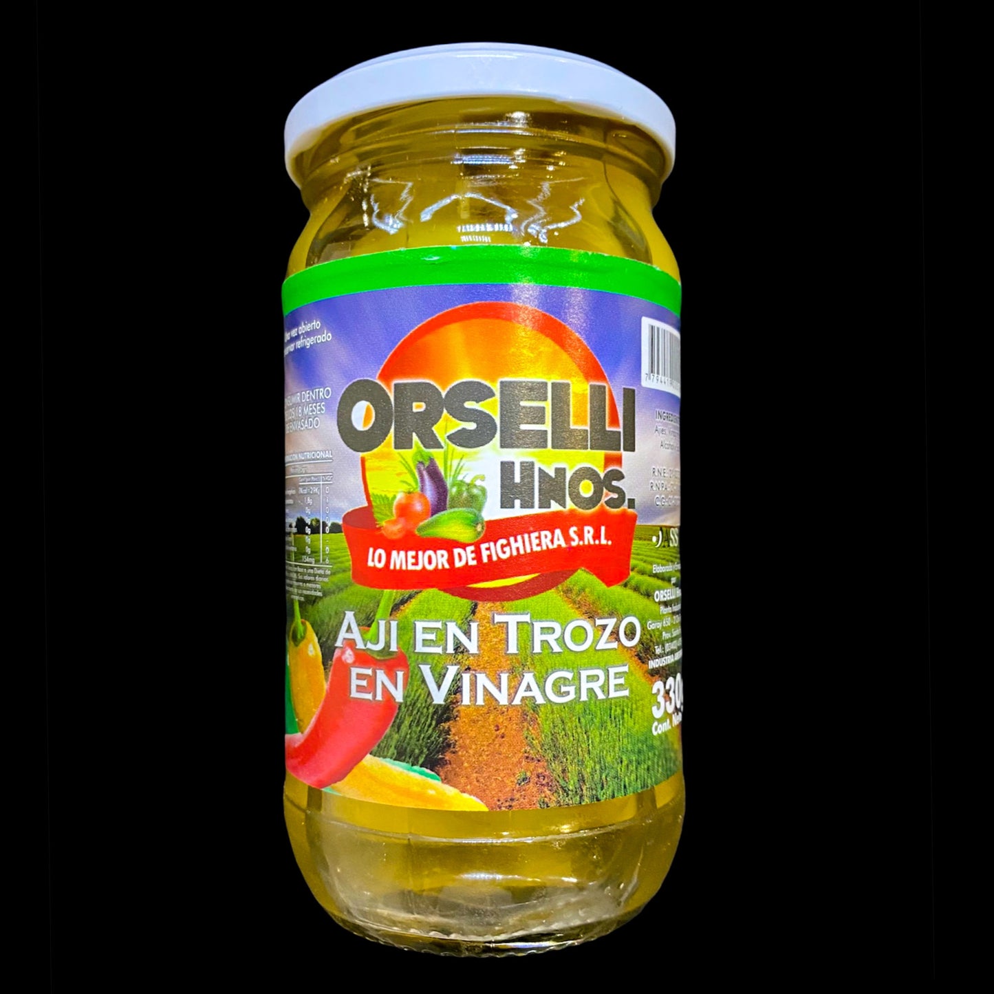 Ají en trozo en vinagre