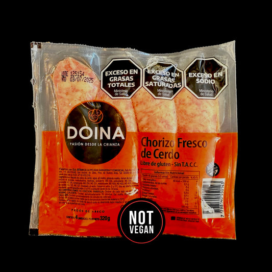 Chorizos puro cerdo s/ T.A.C.C. Doina