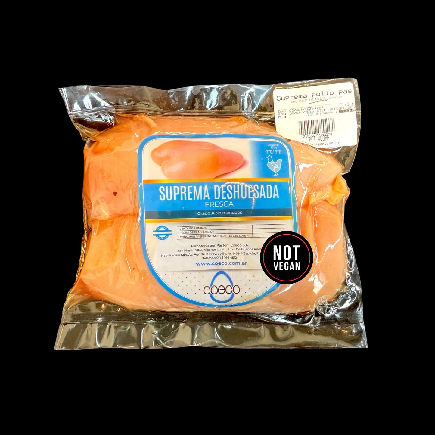 Supremas de pollo deshuesadas sin piel COECO