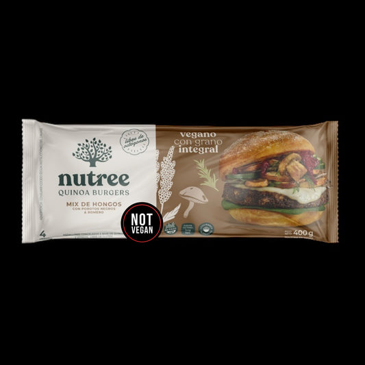 Hamburguesas de quinoa y hongos